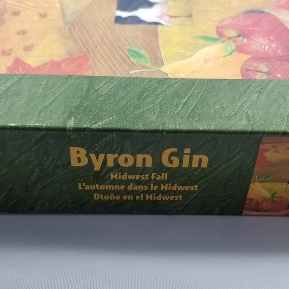 The Gallery Midwest Fall Byron Gin Jigsaw Puzzle 1000 Piece Cows Farm Autumn - Picture 7 of 8